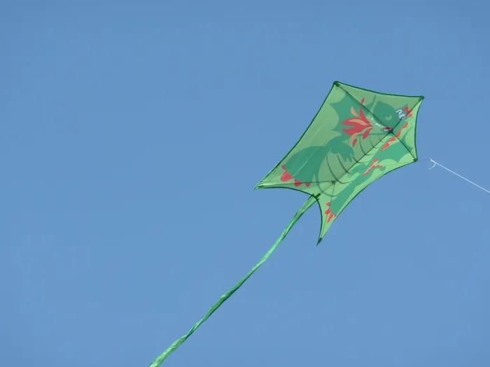 风筝，放风筝，户外，国旗，风筝-玩具，蓝色，天空，晴朗的天空