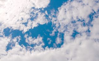 空气，大气，背景，美丽，蓝色，蓝天，明亮，气候