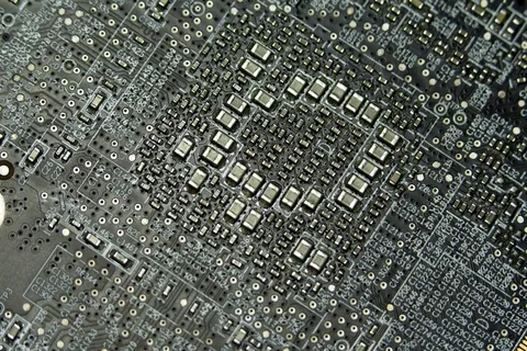 微距摄影、主板、pcb、逻辑板、晶体管、处理器、技术、电子