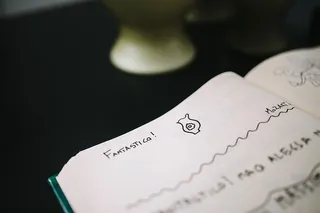 设计画廊中的留言簿