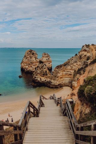 葡萄牙阿尔加维拉各斯的卡米洛海滩（Praia do Camilo）