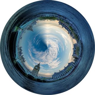 伦敦、城市、建筑、城市景观、建筑、天际线、现代、圆形