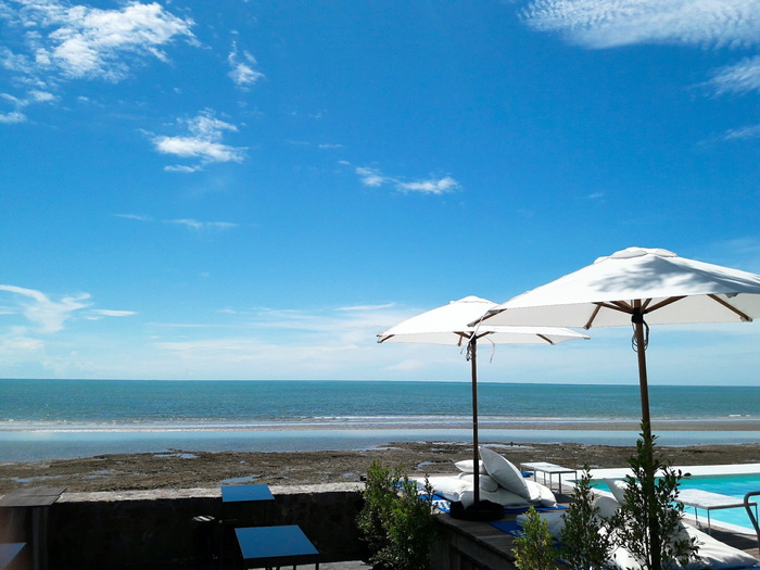 海, 海滩, 华欣, 天空, 巴蜀府, 泰国湾, 晴朗, 海景