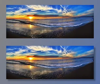 日落时蓝天下棕壤附近的水体