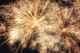 尚普兰湖, 烟花, 黄金, 闪光, 闪光, 闪耀, 爆炸, 火