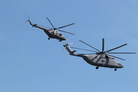 直升机，俄罗斯，莫斯科，阅兵，俄罗斯，天空，空中，舰队