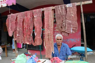 plaza、people、chatina、meat、瓦哈卡、土著、墨西哥、贫困