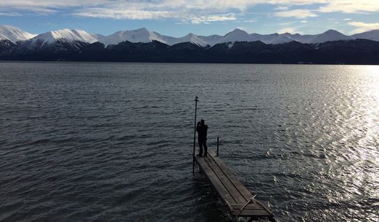 湖、水体、宽屏、自然、山、乌斯怀亚、水、大自然之美