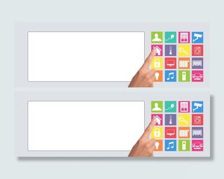 智能家居、模型、房屋、技术、多媒体、手指、触摸、控制