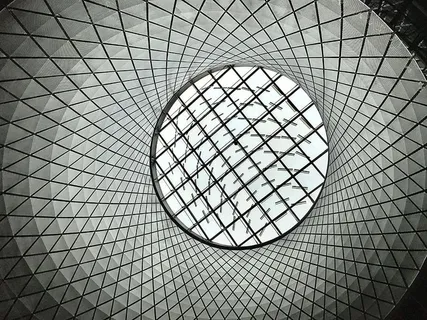 抽象、建筑、艺术、天花板、设计、几何、插图、室内