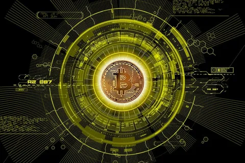 比特币、区块链、加密、加密货币、硬币、电子商务、照明、形状 比特币、区块链、加密、加密货币、硬币、电子商务、照明、形状