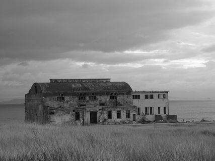 希腊，德雷普索纳，荒凉，被遗弃，发电厂，多云，大海，工厂
