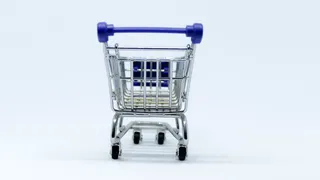 购物车，超市，有轨电车，篮子，独立，经济，模型，3d