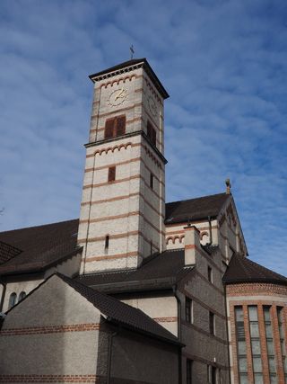 圣约翰浸礼会，圣约翰浸礼会教堂，教堂，新乌尔姆，建筑，天主教，卫戍教堂，砖块