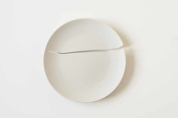 裂纹板，表面，板，破损，食品，白色，破损板，陶瓷