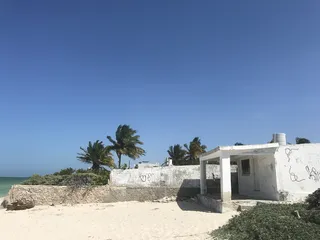 墨西哥，chelem，calle 128，蓝色，混凝土，标签，海滩，空