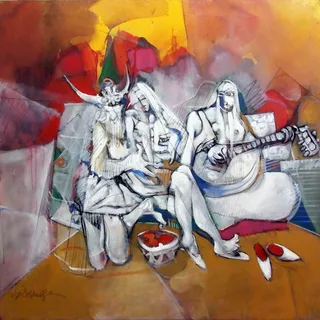 赛义德，debladji，100x100，cm，安慰，2017，创意，艺术与工艺