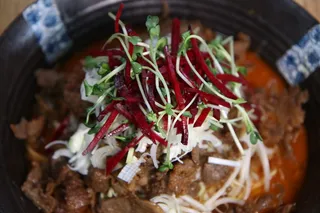 中国，韩国食品，糖醋猪肉，i，辛辣海鲜，韩国，食品，美味