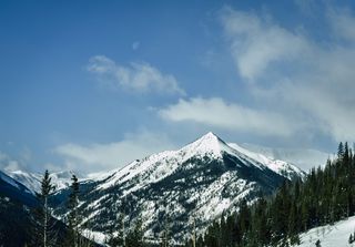 山地积雪景观摄影