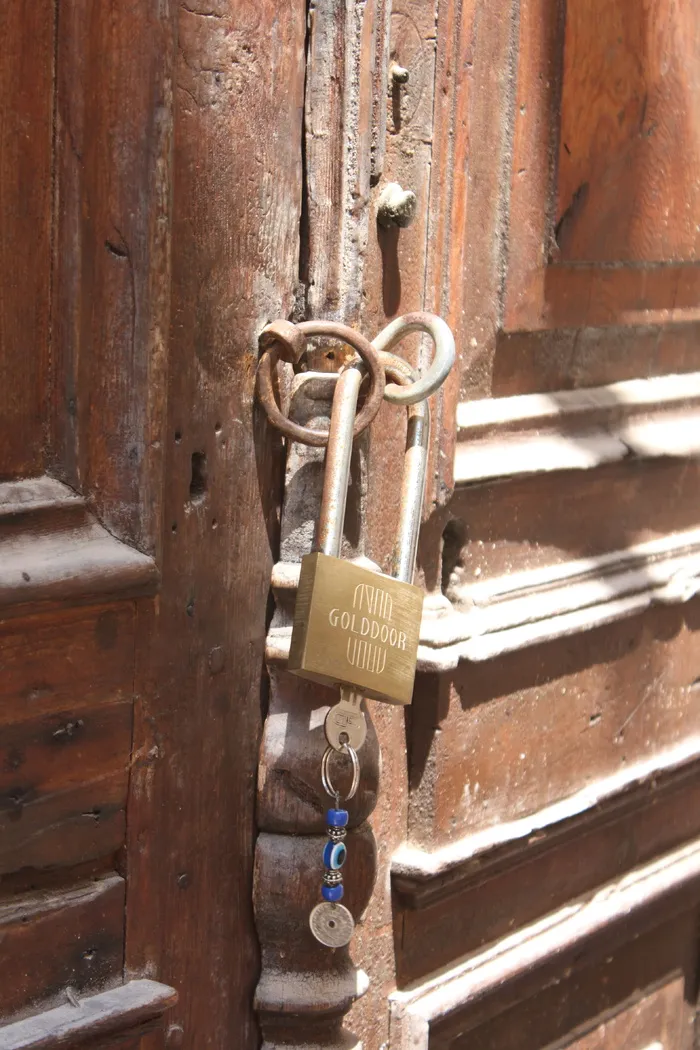 锁，希腊，链条，门，正品，金属，安全，挂锁