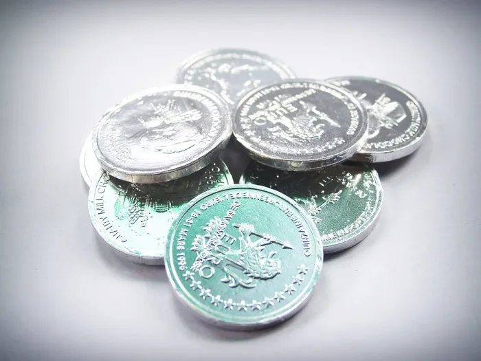 硬币，黄金，现金，孤立，塔，经济，利率，业务