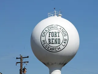 水塔，水塔，水，储存，供应，里诺堡，地标，俄克拉荷马州