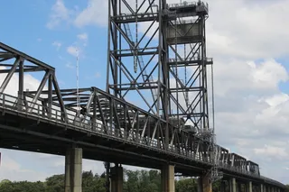 桥，河，跨桥，水，水上，建筑，云天，建筑结构