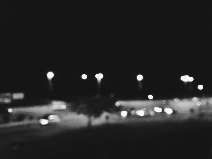 简约、单调、黑暗、黑色、城市、街道、假山、夜间