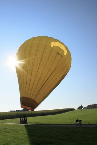 气球，气密外壳，充气，充气，空气，热气球，提升气体，氦气