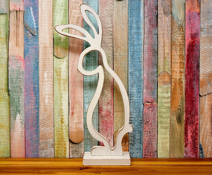 复活节兔子，木头，复活节装饰，兔子，复活节，人物，装饰，春天