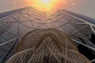 玻璃高层建筑低角度照片