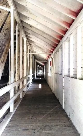 隧道，走道，有盖桥梁，大厅，走廊，建筑，步行，长