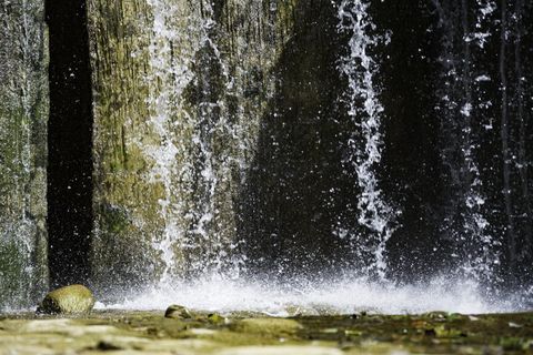 卡斯卡达、自然、小溪、河流、借记、潮湿、飞溅、森林