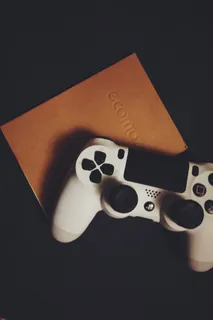 笔记本电脑，现代，模拟，控制器，模拟，按钮，游戏控制器，游戏板