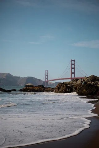 桥, 金门大桥, 加利福尼亚州, 旧金山, 海滩, 海滩景观, 景区