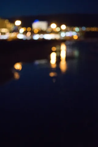 西班牙，英国海滩，夜晚，噪音，灯光，散景，美能达，28 毫米