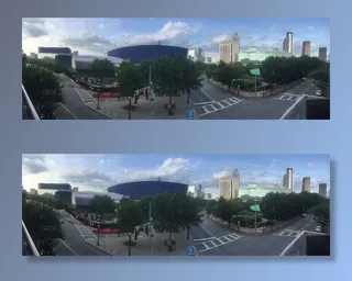 航空、摄影、城市道路、亚特兰大、天际线、亚特兰大天际线、乔治亚州、市中心