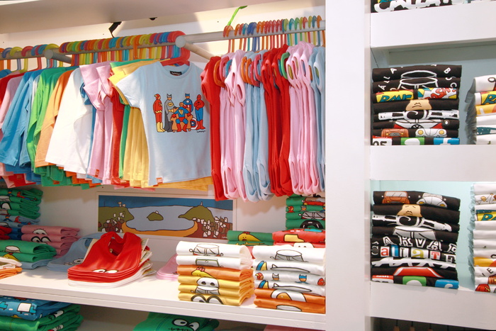 幼儿、服装展示、白色、货架、时装、服装店、儿童、贸易