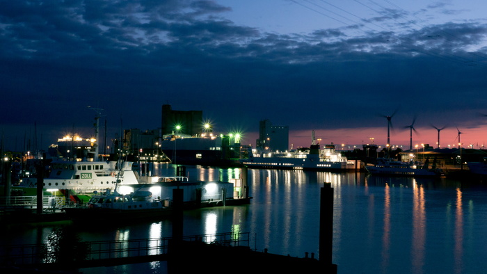 德国、emden、ship、schiff、hafen、ostfriesland、nightshot、belichtung