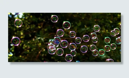 选择性，聚焦照片，泡泡，白天，在空气中，肥皂泡，彩色，飞行