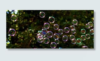 选择性，聚焦照片，泡泡，白天，在空气中，肥皂泡，彩色，飞行