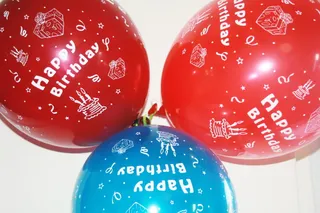 生日、气球、气球、颜色、乐趣、多彩、knallbunt、庆祝