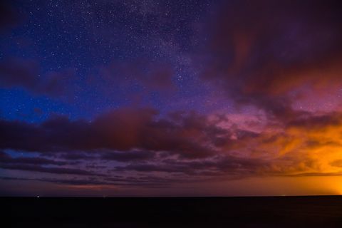 日落时的天空,地平线,黑暗,天空,云,日落,景色,海洋 日落时的天空,地平线,黑暗,天空,云,日落,景色,海洋
