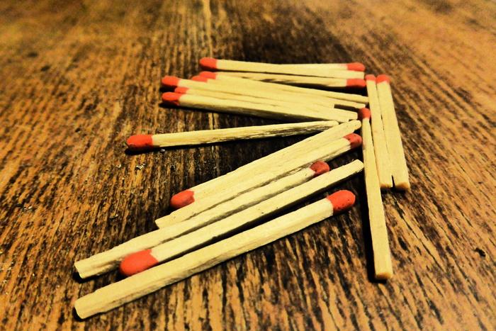 火柴，棍子，火柴，头，火柴头，红色，火柴，木材