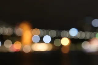 澳大利亚，北悉尼，蓝点保护区，模糊，夜晚，海港大桥，灯光，照明