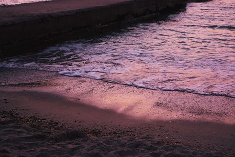 白天的海岸，海岸，金色，小时，海岸，海滩细节，海滩，潮汐