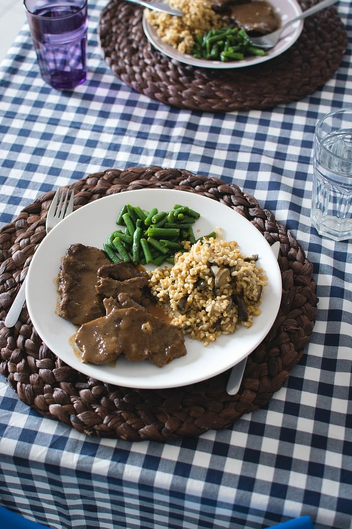 青豆蔬菜牛肉里索托