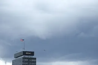 里诺，美国，平静，建筑，城市，内华达州，建筑，旗帜