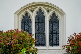 窗口, 老, 年份, 构建, 玻璃, 体系结构, 房子, 墙上