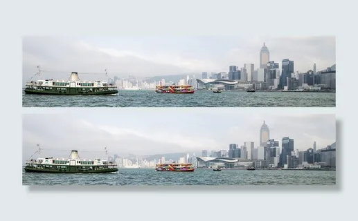 怀特，船，海，香港，维多利亚港，摩天大楼，城市，海湾